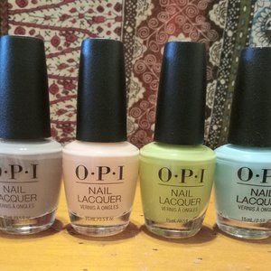 Four New Bottles OPI Nail Lacquer - Colors in Description